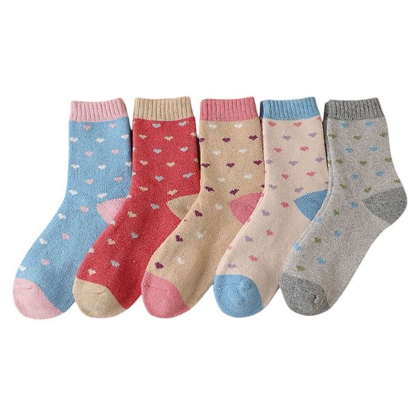 Женские носки 5 шт, ассорти узоров, плотная вязка, клетка и праздничные принты Anna-Kaci, Heart
Женские носки 5 шт, ассорти узоров, плотная вязка, клетка и праздничные принты Anna-Kaci, Heart