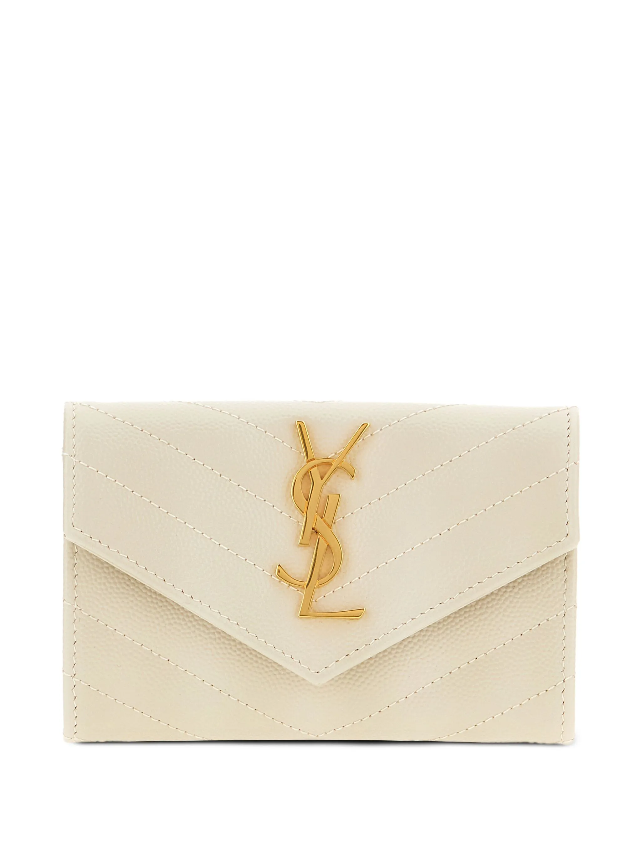 Стеганый кошелек Cassandre Saint Laurent, кремовый
Стеганый кошелек Cassandre Saint Laurent, кремовый