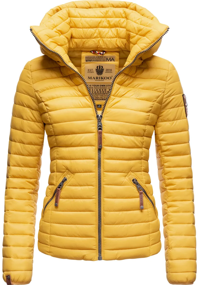 Стеганая куртка Marikoo "Lion Baby" с капюшоном, стильная переходная куртка со съемным капюшоном, желтый
Стеганая куртка Marikoo "Lion Baby" с капюшоном, стильная переходная куртка со съемным капюшоном, желтый