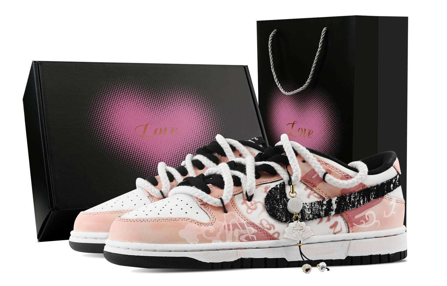 Nike Данк Муьюн Яо, противоскользящие устойчивые к истиранию низкие скейтбордские кроссовки Heart Box унисекс розовые, цвет Pink
Nike Данк Муьюн Яо, противоскользящие устойчивые к истиранию низкие скейтбордские кроссовки Heart Box унисекс розовые, цвет Pink