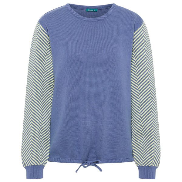 Женский короткий вязаный свитер - пуловер Tranquillo, индиго
Женский короткий вязаный свитер - пуловер Tranquillo, индиго