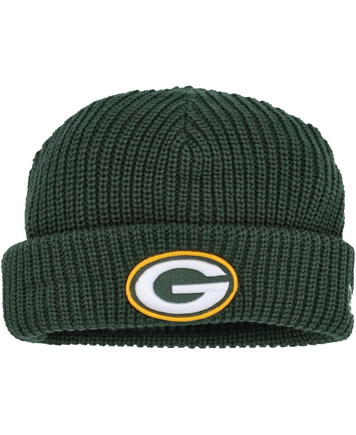 Мужская зеленая вязаная шапка с манжетами Green Bay Packers Fisherman Skully New Era
Мужская зеленая вязаная шапка с манжетами Green Bay Packers Fisherman Skully New Era