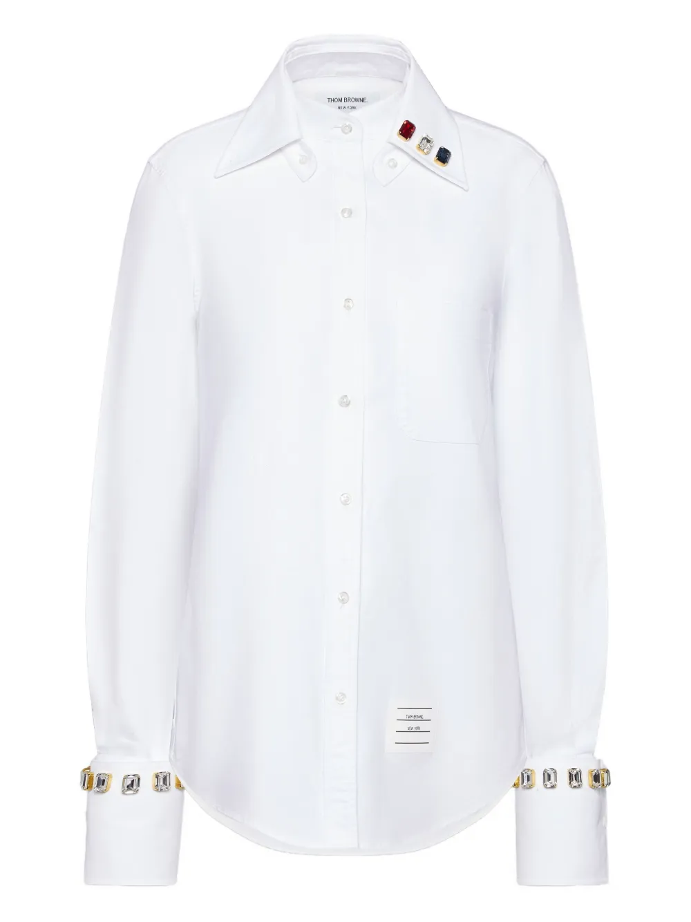 Рубашка с кристаллами Thom Browne, белый
Рубашка с кристаллами Thom Browne, белый