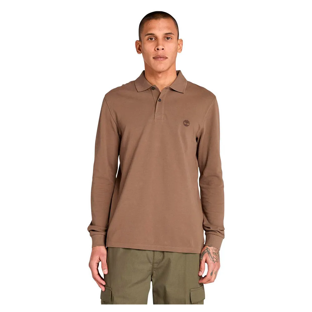 Поло с длинным рукавом Timberland Millers River, коричневый
Поло с длинным рукавом Timberland Millers River, коричневый