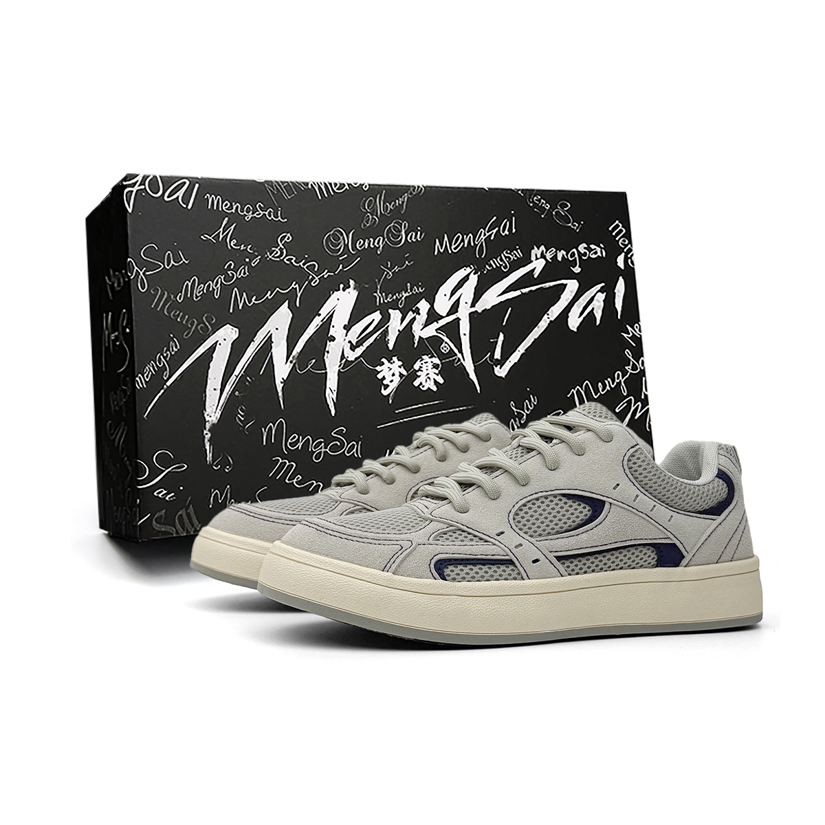 Mengsai Низкие, амортизирующие, износостойкие мужские кроссовки для скейтбординга серого цвета 
Mengsai Низкие, амортизирующие, износостойкие мужские кроссовки для скейтбординга серого цвета