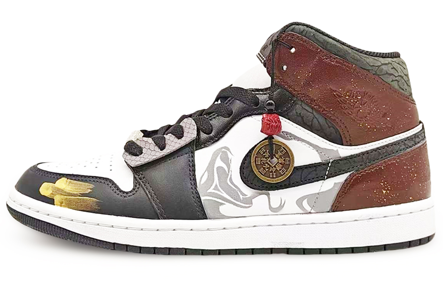 Jordan Баскетбольные кроссовки Air 1 Mid SE "Panda Elephant" износостойкие, винтажные, среднего размера, мужские, черно-красные
Jordan Баскетбольные кроссовки Air 1 Mid SE "Panda Elephant" износостойкие, винтажные, среднего размера, мужские, черно-красные