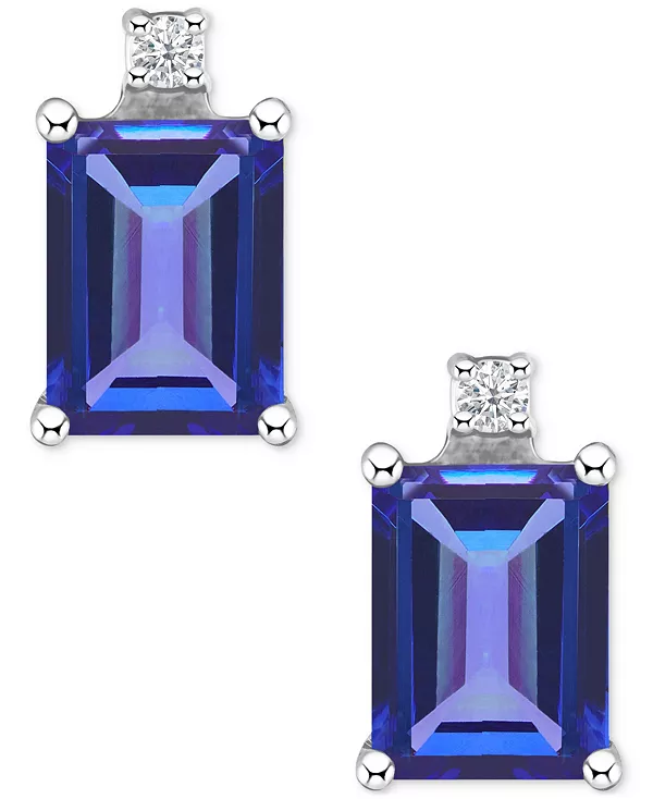 Серьги-Гвоздики с танзанитом (1-1/5 карата) и бриллиантами в 14-каратном белом золоте (также с изумрудами, сапфирами и рубинами) Macy'S, tanzanite
Серьги-Гвоздики с танзанитом (1-1/5 карата) и бриллиантами в 14-каратном белом золоте (также с изумрудами, сапфирами и рубинами) Macy'S, tanzanite