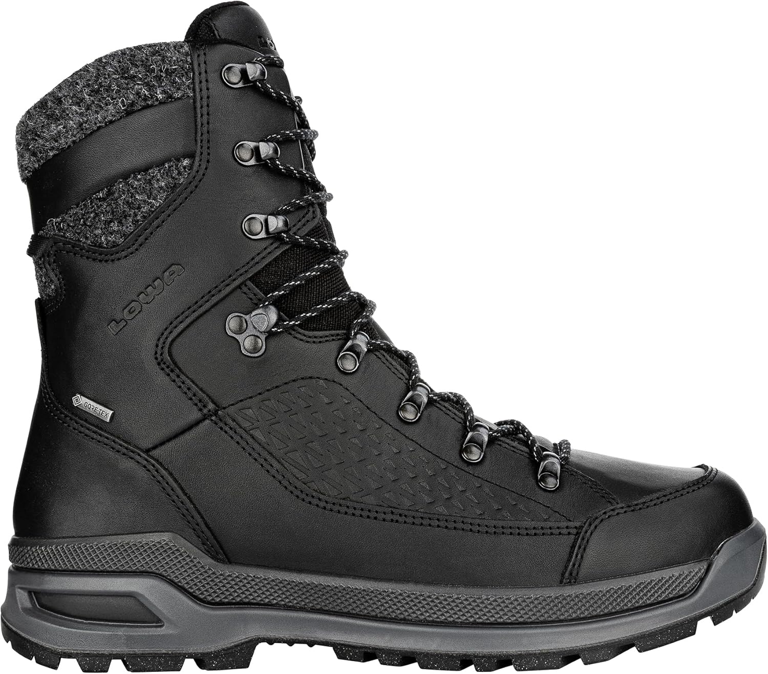 Мужские походные ботинки LOWA Renegade Evo Ice GTX с высоким берцем, черный
Мужские походные ботинки LOWA Renegade Evo Ice GTX с высоким берцем, черный