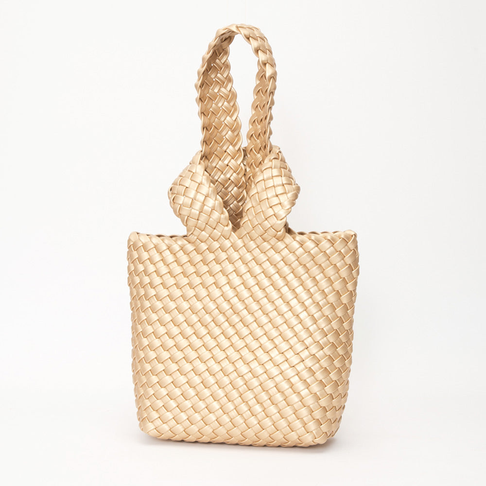 Искусственная кожа Сумка с плетеной корзиночной ручкой FASHNZFAB, золотой
Искусственная кожа Сумка с плетеной корзиночной ручкой FASHNZFAB, золотой