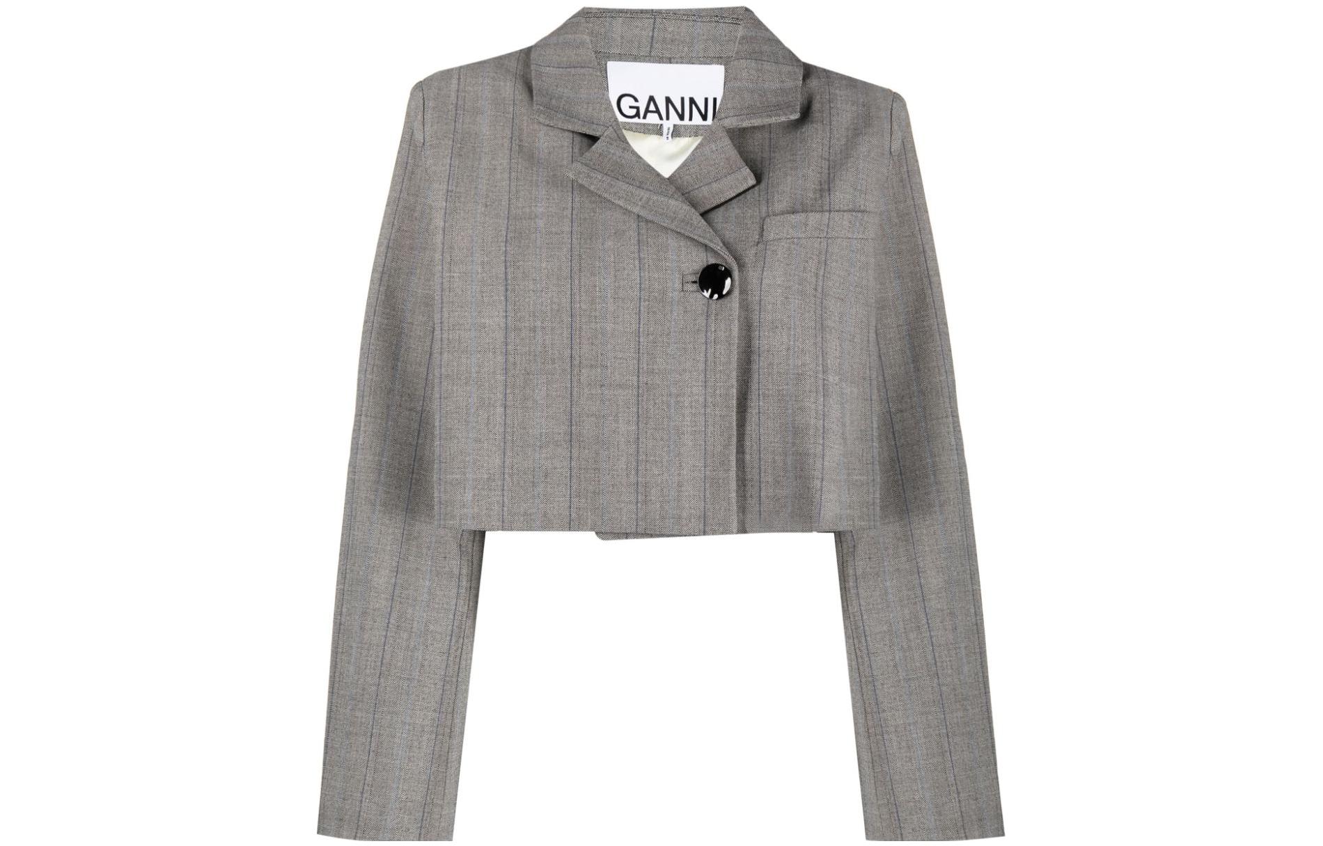 Куртка Cropped Herringbone Blazer GANNI, светло-серый
Куртка Cropped Herringbone Blazer GANNI, светло-серый