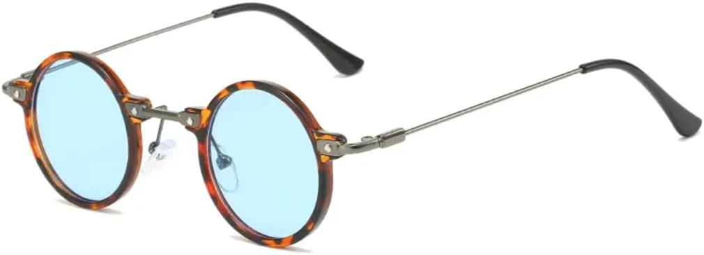 Ретро маленькие круглые солнцезащитные очки для женщин и мужчин, прозрачные линзы Ocean, защита от УФ-излучения UV400, в стиле панк UATXTAU, Leopard Blue
Ретро маленькие круглые солнцезащитные очки для женщин и мужчин, прозрачные линзы Ocean, защита от УФ-излучения UV400, в стиле панк UATXTAU, Leopard Blue