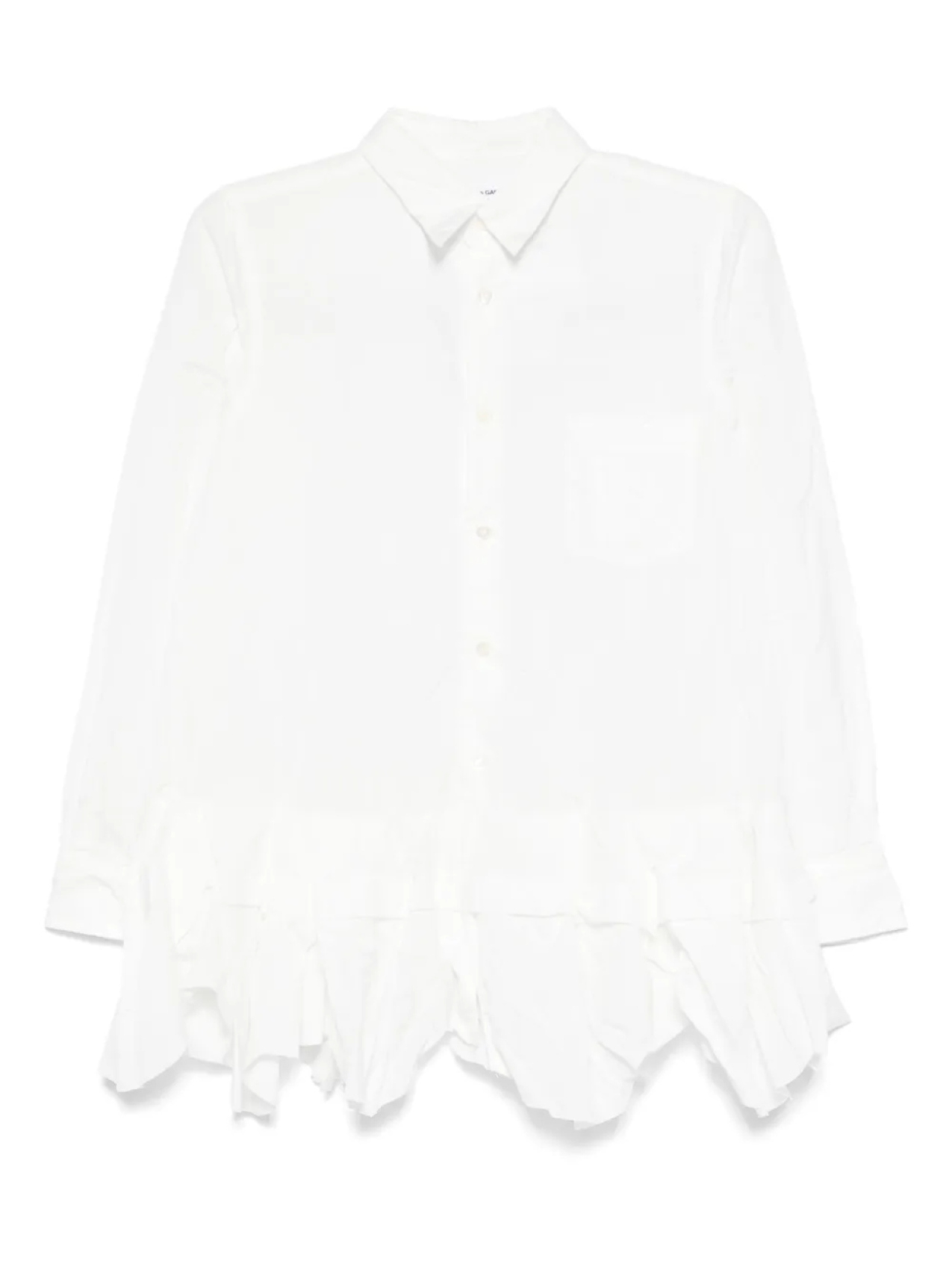 Рубашка с оборками по низу Comme Des Garçons Comme Des Garçons, белый
Рубашка с оборками по низу Comme Des Garçons Comme Des Garçons, белый