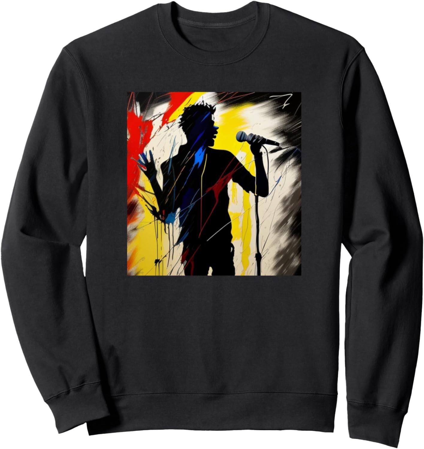 Изображение певца, силуэт мужчины, красочный, певец, толстовка Singer - Music Art Men Women Kids Boys Girls Gift, черный
Изображение певца, силуэт мужчины, красочный, певец, толстовка Singer - Music Art Men Women Kids Boys Girls Gift, черный