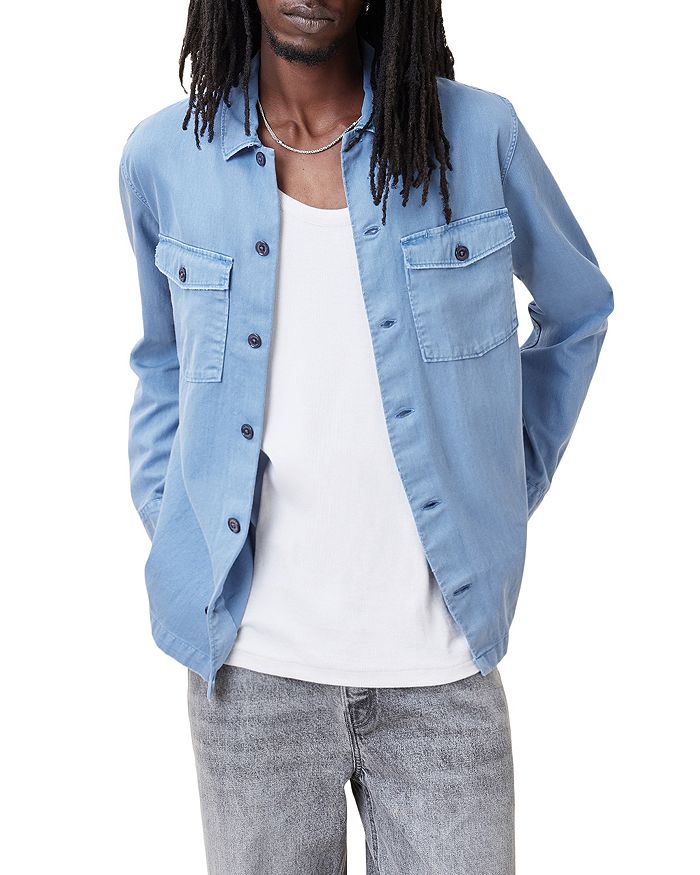 Споттер Хлопковая Рубашка на Пуговицах ALLSAINTS, синий
Споттер Хлопковая Рубашка на Пуговицах ALLSAINTS, синий