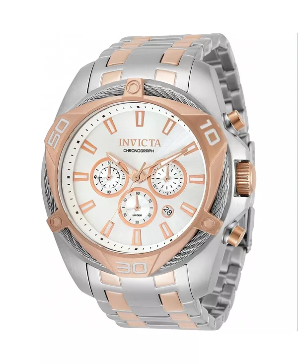 Мужские кварцевые часы-хронограф с серебряным циферблатом 34134 Bolt Invicta, silver
Мужские кварцевые часы-хронограф с серебряным циферблатом 34134 Bolt Invicta, silver