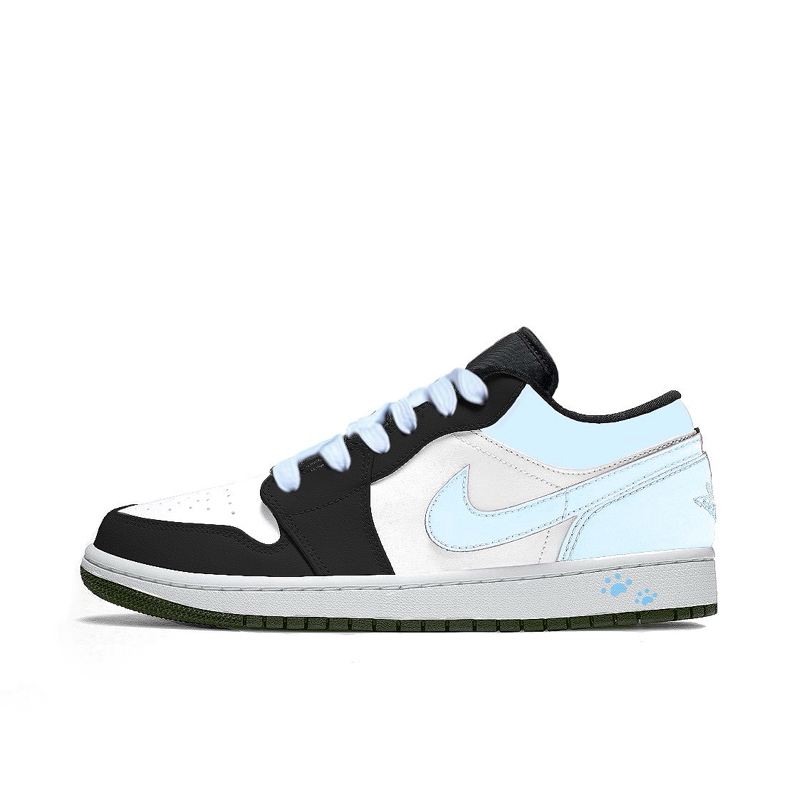 Jordan Air 1 Sea Salt Blue Slip Resistant Abrasion Resistant Low top Children's Basketball Shoes Blue Unisex
Jordan Air 1 Sea Salt Blue Slip Resistant Abrasion Resistant Low top Children's Basketball Shoes Blue Unisex