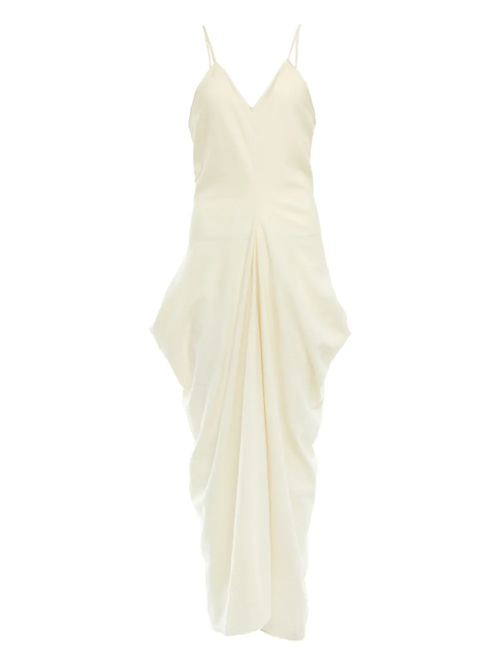 Платье асимметричного кроя с драпировкой YANGKEHAN, белый
Платье асимметричного кроя с драпировкой YANGKEHAN, белый