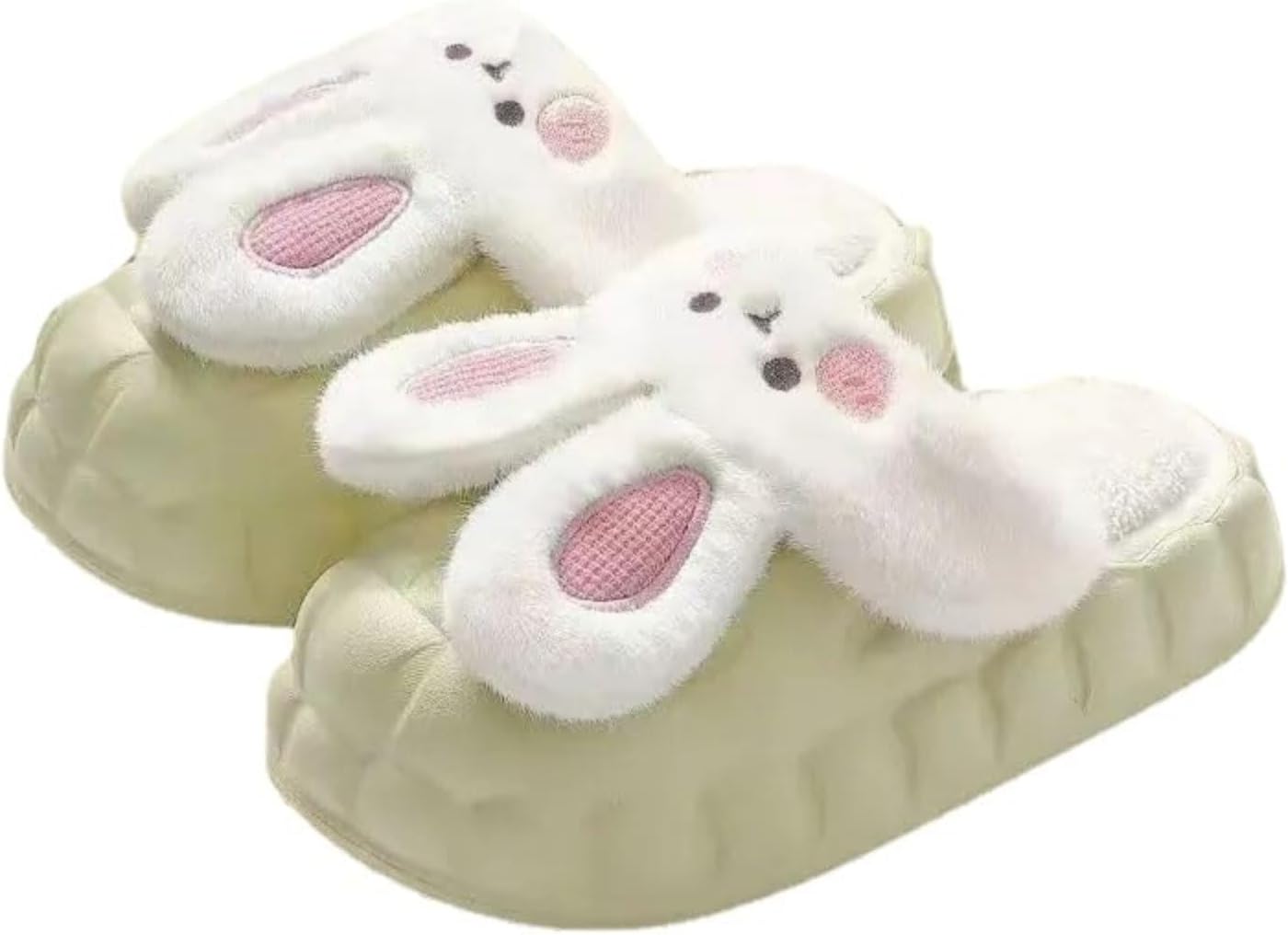 Милые тапочки-кролики для взрослых женщин и мужчин, забавные плюшевые пушистые мягкие кавайные тапочки для дома и улицы, с нескользящей подошвой, теплые Elirar, зеленый
Милые тапочки-кролики для взрослых женщин и мужчин, забавные плюшевые пушистые мягкие кавайные тапочки для дома и улицы, с нескользящей подошвой, теплые Elirar, зеленый