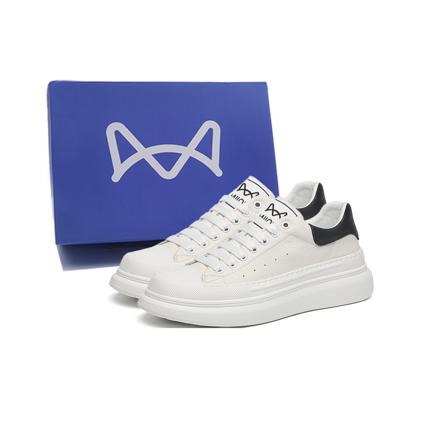 MIIOW Антискользящие износостойкие низкие скейтерские кроссовки мужские белые, цвет White
MIIOW Антискользящие износостойкие низкие скейтерские кроссовки мужские белые, цвет White