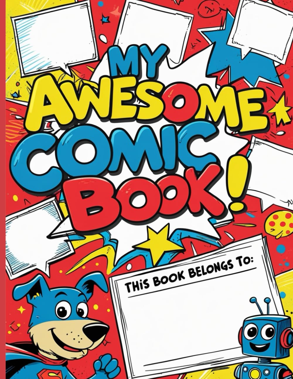 Blank Comic Book: Create Your Own Comics - Fun DIY Comic Drawing Notebook with 100+ Cartoon Templates (Large 8.5 x 11 in) (Independently published)
Blank Comic Book: Create Your Own Comics - Fun DIY Comic Drawing Notebook with 100+ Cartoon Templates (Large 8.5 x 11 in) (Independently published)