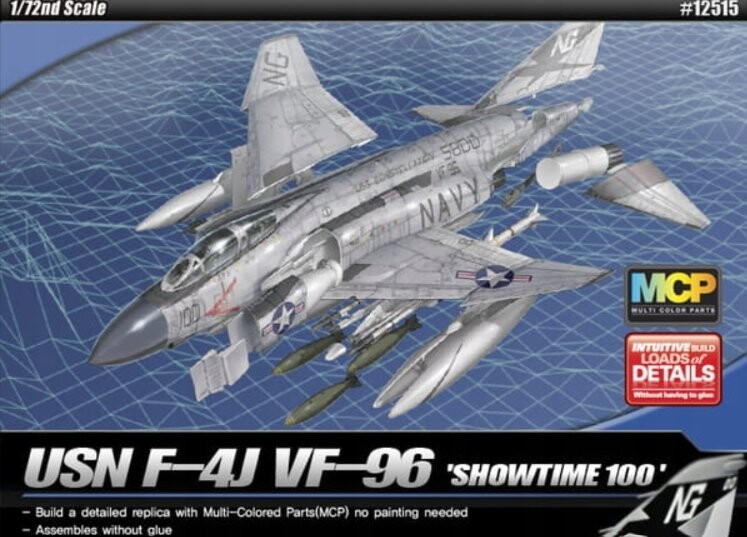 ВМС США F-4J VF-96, Академия 12515 Academy
ВМС США F-4J VF-96, Академия 12515 Academy