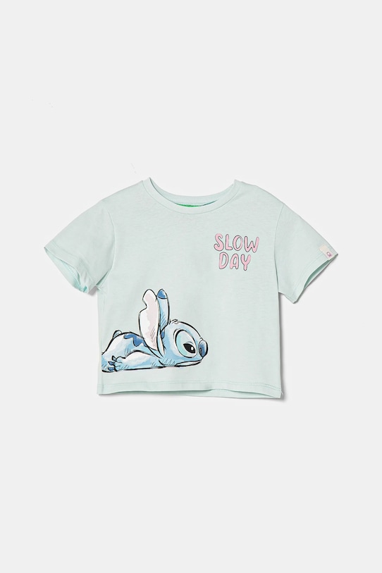 Детская хлопковая футболка United Colors Of Benetton, бирюзовый
Детская хлопковая футболка United Colors Of Benetton, бирюзовый