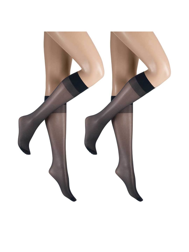 Hudson Комплект из 2 пар тонких высоких носков Simply 20 To Go, темно-синего цвета, с эластичным поясом, не оказывающим давления
Hudson Комплект из 2 пар тонких высоких носков Simply 20 To Go, темно-синего цвета, с эластичным поясом, не оказывающим давления