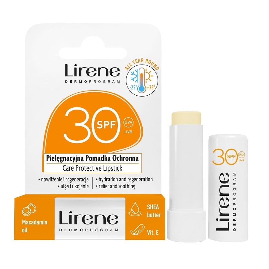 Защитная губная помада Lirene SPF30 4,6 г
Защитная губная помада Lirene SPF30 4,6 г