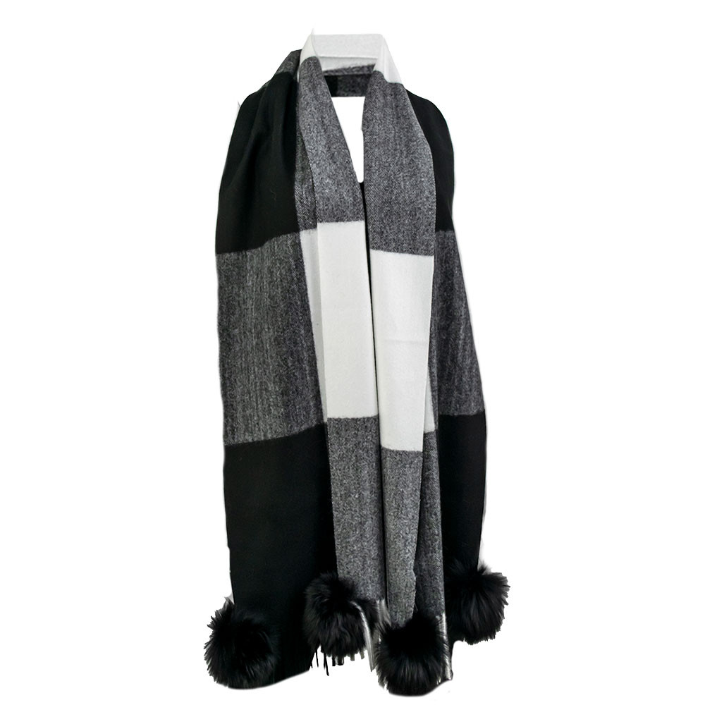 Шарф Peter Glenn Check Me Out с натуральным мехом (женский), Black/White/Black Fox
Шарф Peter Glenn Check Me Out с натуральным мехом (женский), Black/White/Black Fox
