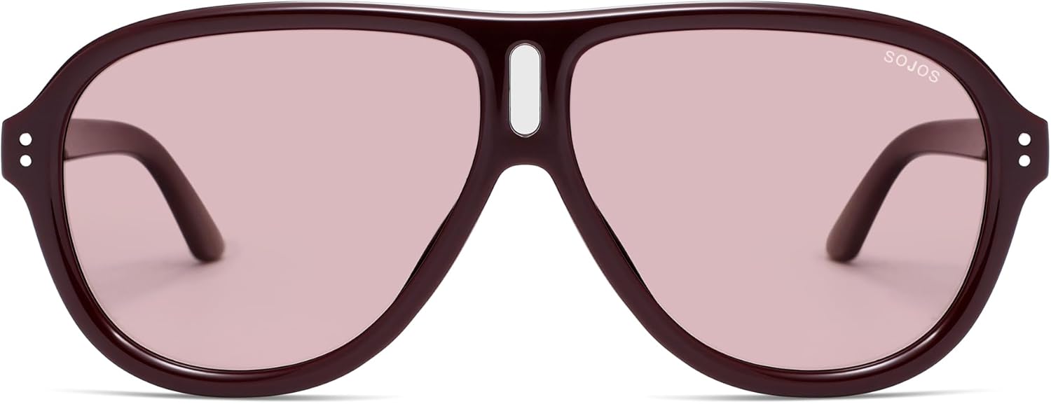 Солнцезащитные очки-авиаторы SOJOS в стиле ретро, увеличенного размера, поляризованные, для женщин и мужчин, модные в стиле 70-х и 80-х, с защитой от ультрафиолета UV400, модель SJ2666, Dark Red/Light Red Tint
Солнцезащитные очки-авиаторы SOJOS в стиле ретро, увеличенного размера, поляризованные, для женщин и мужчин, модные в стиле 70-х и 80-х, с защитой от ультрафиолета UV400, модель SJ2666, Dark Red/Light Red Tint