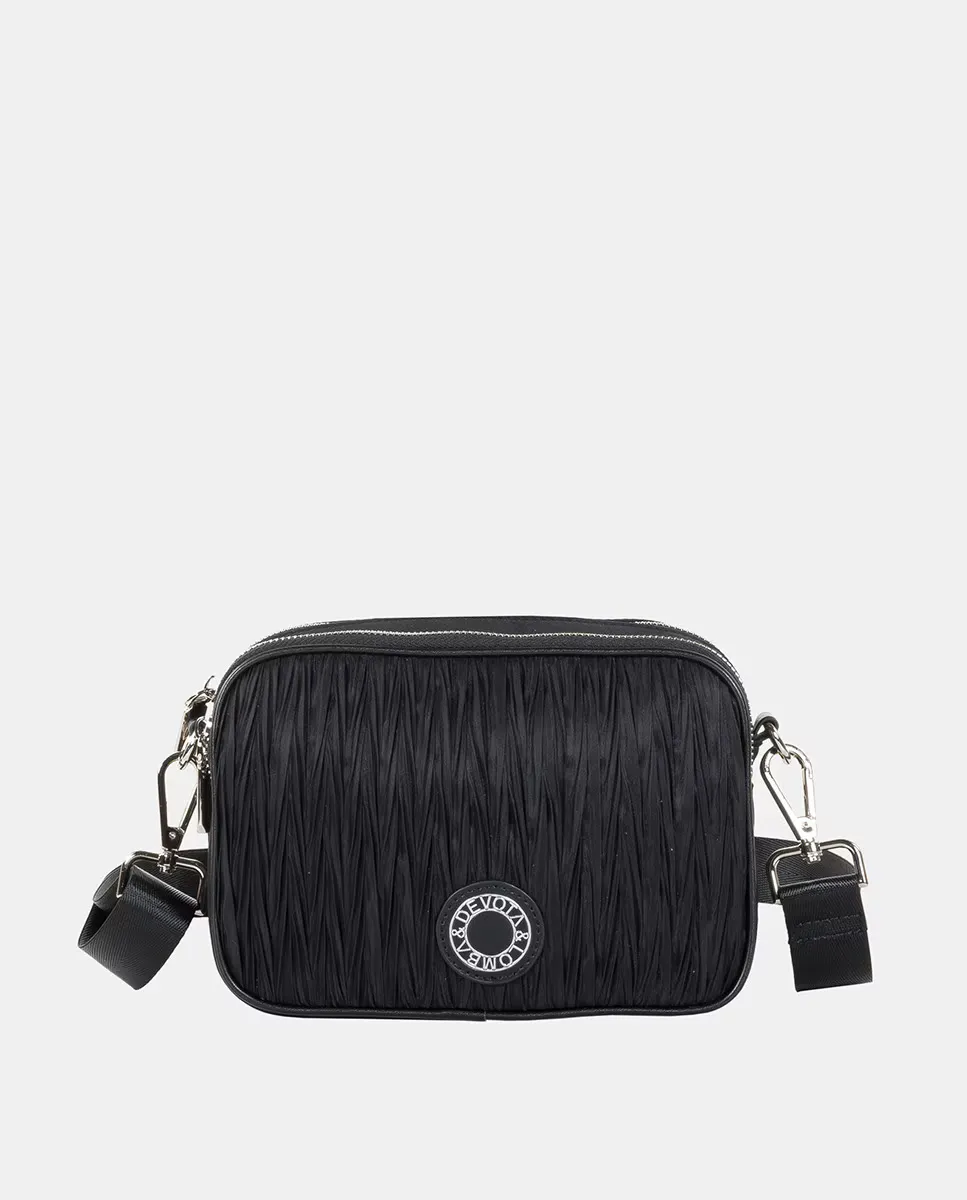 Небольшой плиссированный нейлоновый плечевой ремень Devota & Lomba, чёрный, Черный, Небольшой плиссированный нейлоновый плечевой ремень Devota & Lomba, чёрный
Небольшой плиссированный нейлоновый плечевой ремень Devota & Lomba, чёрный, Черный, Небольшой плиссированный нейлоновый плечевой ремень Devota & Lomba, чёрный