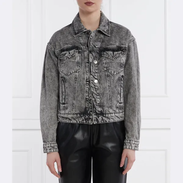 Бордовая джинсовая куртка классического кроя Guess, черный
Бордовая джинсовая куртка классического кроя Guess, черный