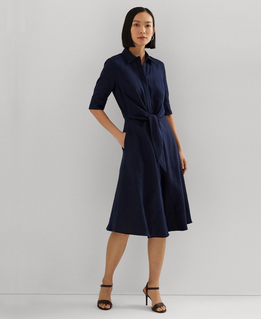 Женское льняное платье-рубашка Lauren Ralph Lauren, Lauren Navy
Женское льняное платье-рубашка Lauren Ralph Lauren, Lauren Navy