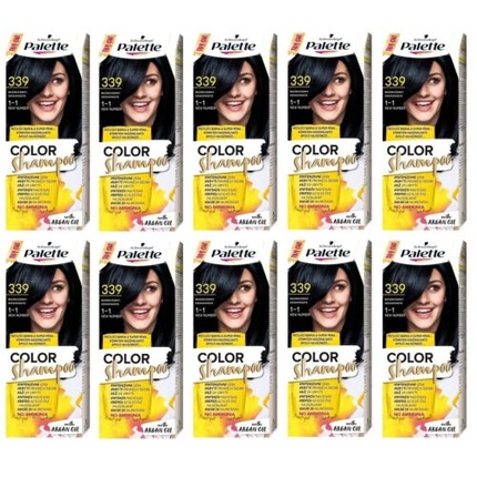 Палитра Color Шампунь-краска для волос 1-1 339 Синий Черный - Упаковка из 10 шт Schwarzkopf
Палитра Color Шампунь-краска для волос 1-1 339 Синий Черный - Упаковка из 10 шт Schwarzkopf