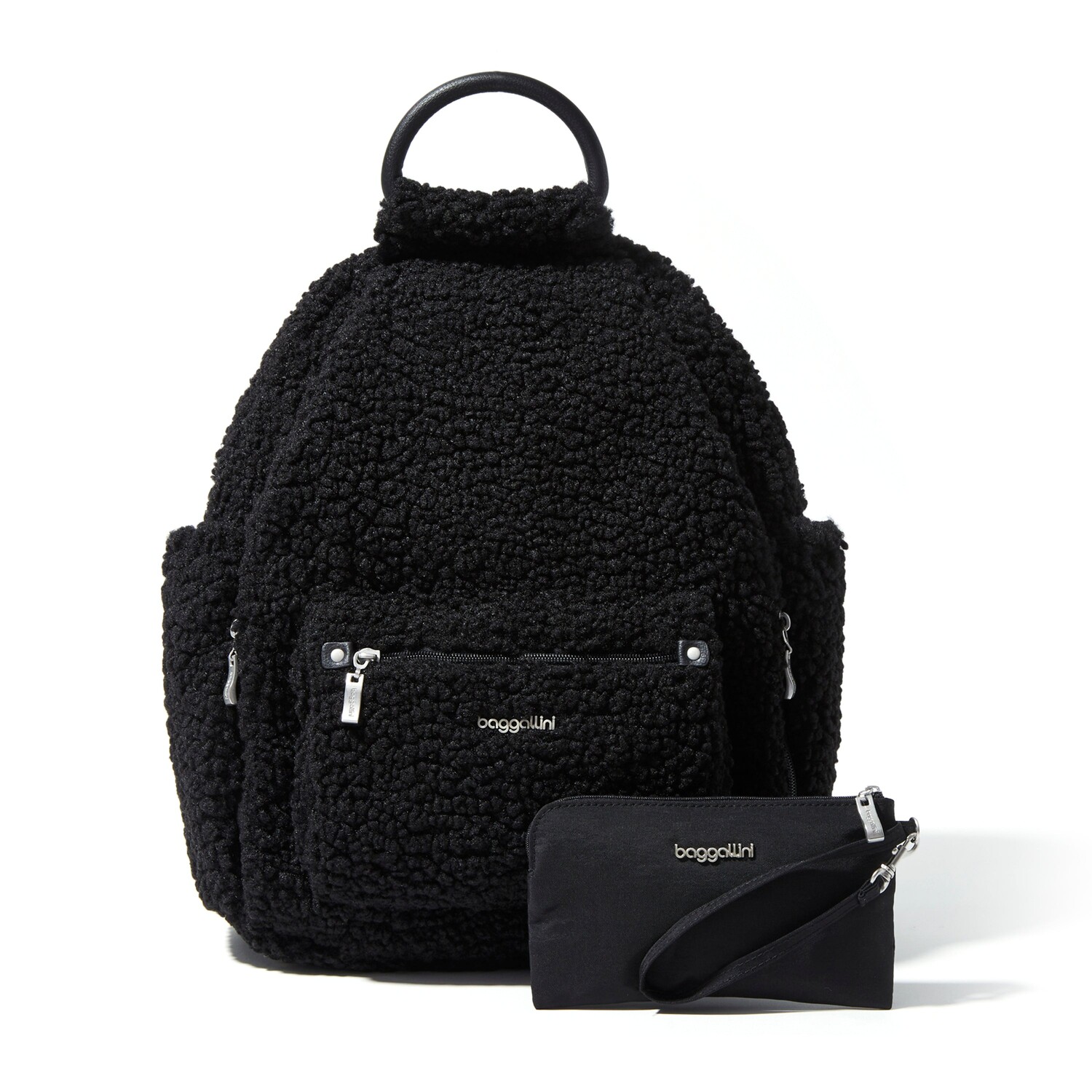 Рюкзак Baggallini на весь день с RFID-браслетом для телефона, цвет Black Faux Shearling
Рюкзак Baggallini на весь день с RFID-браслетом для телефона, цвет Black Faux Shearling