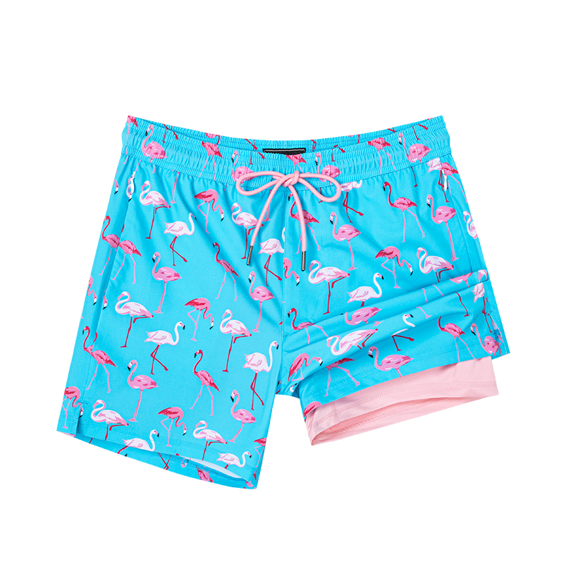 Шорты пляжные мужские небесно-голубые SURFCUZ 
Шорты пляжные мужские небесно-голубые SURFCUZ