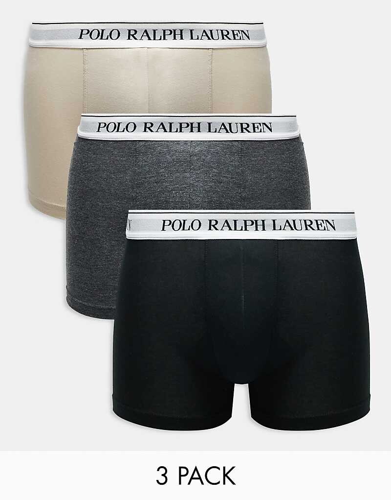 Комплект из 3 трусов Polo Ralph Lauren каменного, серого и черного цветов с поясом с логотипом
Комплект из 3 трусов Polo Ralph Lauren каменного, серого и черного цветов с поясом с логотипом