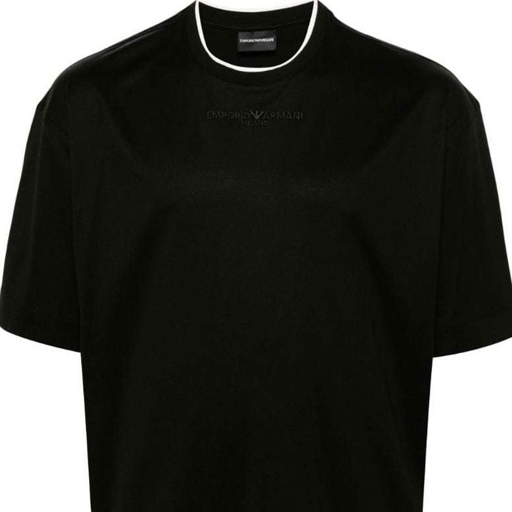 Футболка с вышитым логотипом EMPORIO ARMANI, черная
Футболка с вышитым логотипом EMPORIO ARMANI, черная