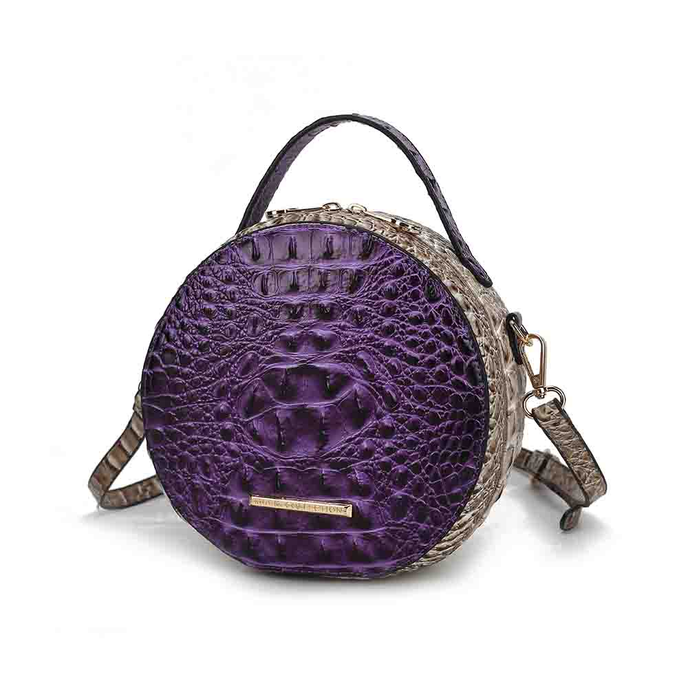 Ynnari Женская круглая шикарная сумка через плечо с тиснением под крокодила и верхней ручкой MKF Collection By Mia K., фиолетовый
Ynnari Женская круглая шикарная сумка через плечо с тиснением под крокодила и верхней ручкой MKF Collection By Mia K., фиолетовый