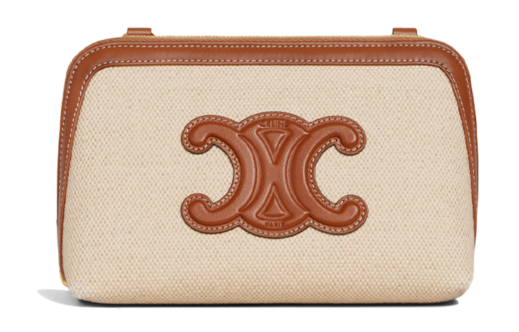 Сумка через плечо CELINE Triomphe Triumph из кожи и ткани с одноручкой натурального/бежевого оттенка
Сумка через плечо CELINE Triomphe Triumph из кожи и ткани с одноручкой натурального/бежевого оттенка