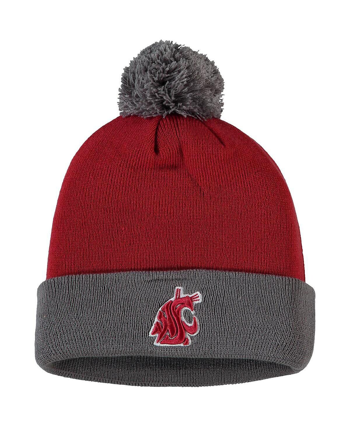 Мужская малиново-серая вязаная шапка Washington State Cougars Core двухцветная с манжетами и помпоном Top of the World
Мужская малиново-серая вязаная шапка Washington State Cougars Core двухцветная с манжетами и помпоном Top of the World