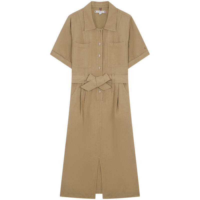 Женское платье с коротким рукавом Tommy Hilfiger, хаки
Женское платье с коротким рукавом Tommy Hilfiger, хаки