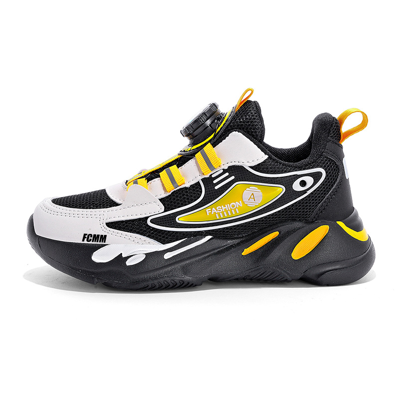 Кроссовки детские противоскользящие износостойкие детские FCMM, черный/желтый
Кроссовки детские противоскользящие износостойкие детские FCMM, черный/желтый