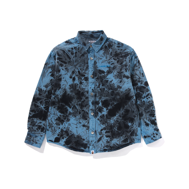 Футболка с длинным рукавом в технике тай-дай A BATHING APE, синий
Футболка с длинным рукавом в технике тай-дай A BATHING APE, синий