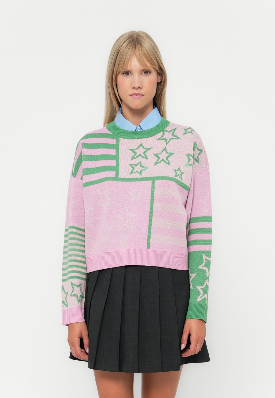 Джемпер ONLY ONLRILLO O NECK STAR MIX, Medium Green/Bleached Mauve/Fuchsia Pink/Light Green
Джемпер ONLY ONLRILLO O NECK STAR MIX, Medium Green/Bleached Mauve/Fuchsia Pink/Light Green