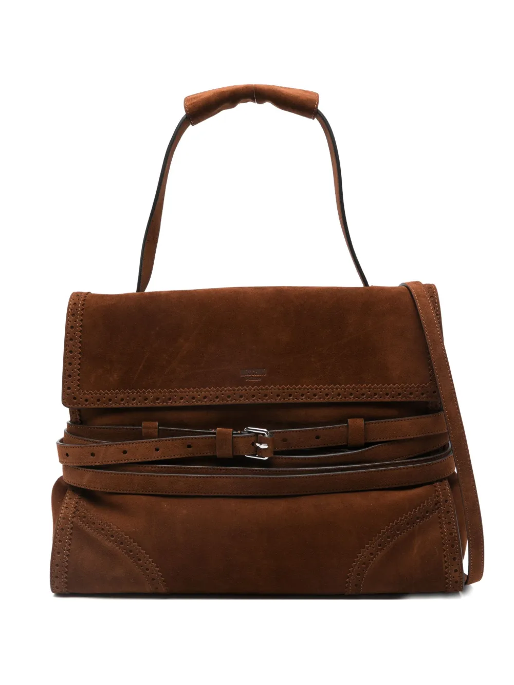 Сумка-тоут средней величины с ремешком и пряжкой Tie Me Moschino, коричневый
Сумка-тоут средней величины с ремешком и пряжкой Tie Me Moschino, коричневый