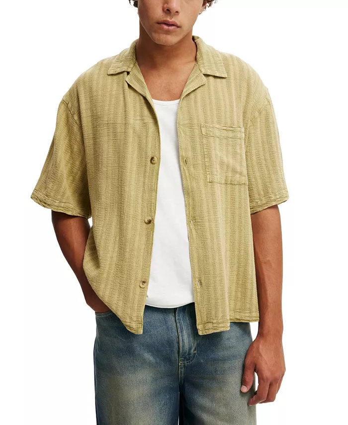 Мужская постиранная рубашка с коротким рукавом Box Fit COTTON ON, коричневый/бежевый
Мужская постиранная рубашка с коротким рукавом Box Fit COTTON ON, коричневый/бежевый