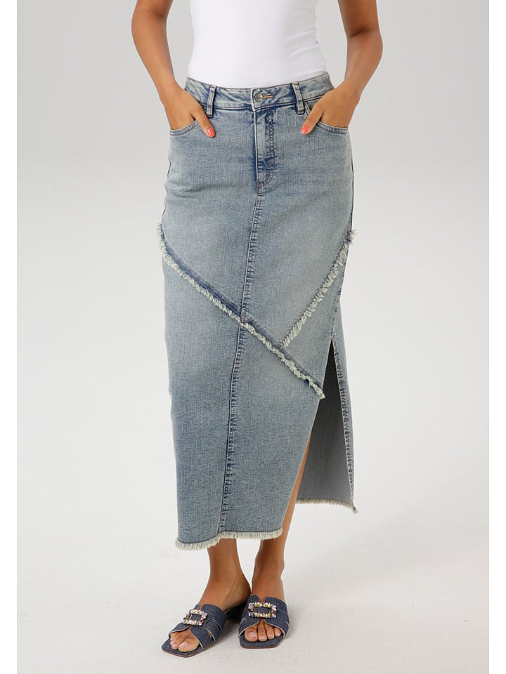 Длинная юбка Aniston, светло-синий
Длинная юбка Aniston, светло-синий