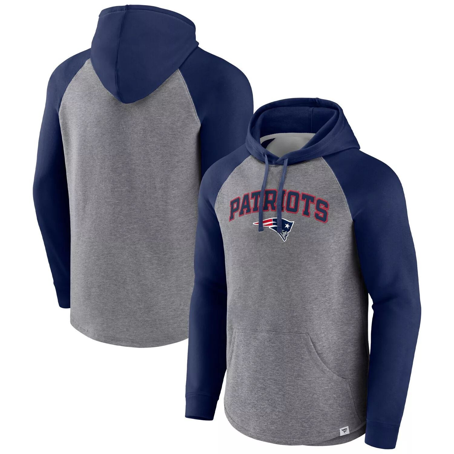 Мужской пуловер с капюшоном с принтом реглан серого/темно-синего цвета New England Patriots By Design Fanatics, Синий, Мужской пуловер с капюшоном с принтом реглан серого/темно-синего цвета New England Patriots By Design Fanatics
Мужской пуловер с капюшоном с принтом реглан серого/темно-синего цвета New England Patriots By Design Fanatics, Синий, Мужской пуловер с капюшоном с принтом реглан серого/темно-синего цвета New England Patriots By Design Fanatics