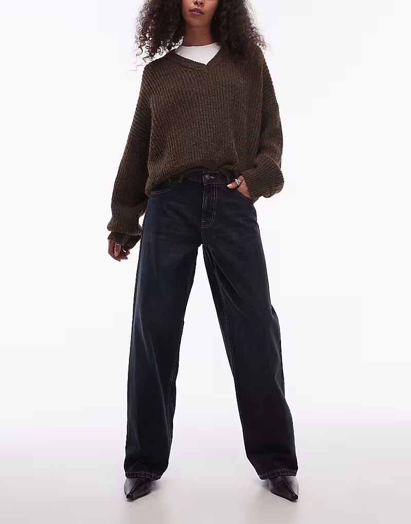 Джинсы Cinch с низкой посадкой свободного кроя чернильно-черного цвета Topshop
Джинсы Cinch с низкой посадкой свободного кроя чернильно-черного цвета Topshop